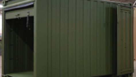 Quadruple Container Roll-Up Door