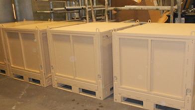 Three Joint Modular Intermodal Containers